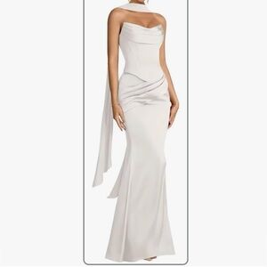 Elegant White Evening Gown